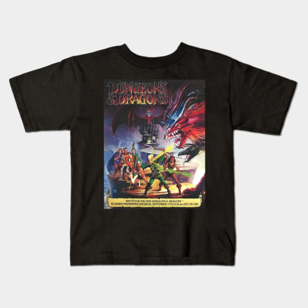 Dungeons and Dragons Kids T-Shirt by The Basement Podcast